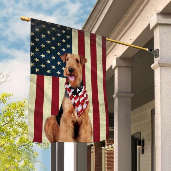Airedale Terrier House Flag – Dog Flags Outdoor – Dog Lovers Gifts for Him or Her