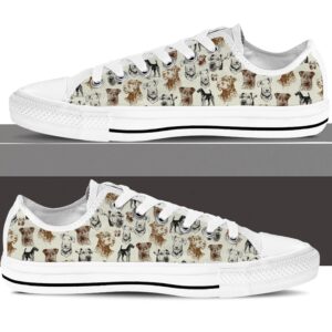 Airedale Terrier Low Top Shoes Low Top Sneaker Sneaker For Dog Walking 3
