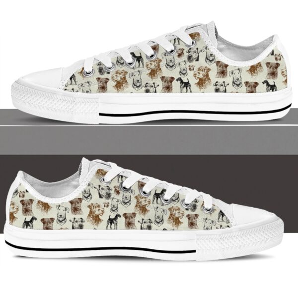 Airedale Terrier Low Top Shoes – Low Top Sneaker – Sneaker For Dog Walking