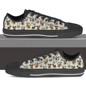 Airedale Terrier Low Top Shoes Low Top Sneaker Sneaker For Dog Walking 4