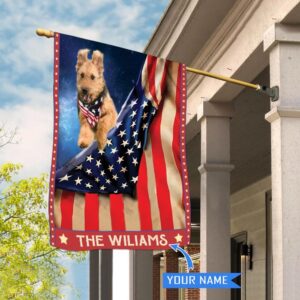 Airedale Terrier Personalized House Flag Garden Dog Flag Personalized Dog Garden Flags 2
