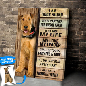 Airedale Terrier Personalized Poster Canvas Dog Canvas Wall Art Dog Lovers Gifts For Him Or Her 2