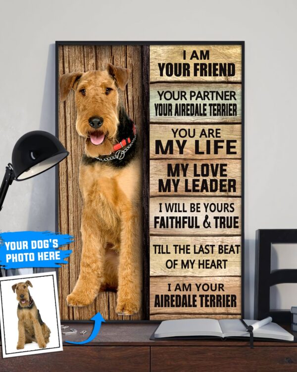 Airedale Terrier Personalized Poster & Canvas – Dog Canvas Wall Art – Dog Lovers Gifts For Him Or Her