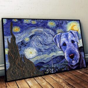 Airedale Terrier Poster & Matte Canvas…