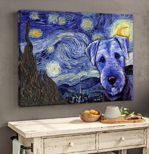 Airedale Terrier Poster & Matte Canvas – Dog Wall Art Prints – Canvas Wall Art Decor