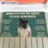 Akita’s Rules Doormat – Xmas Welcome Mats – Gift For Dog Lovers