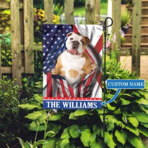 Alabama Bulldog Personalized Garden Flag –…