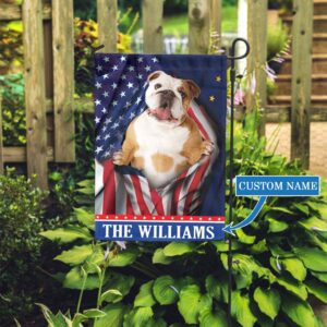 Alaska Bulldog Personalized Garden Flag –…