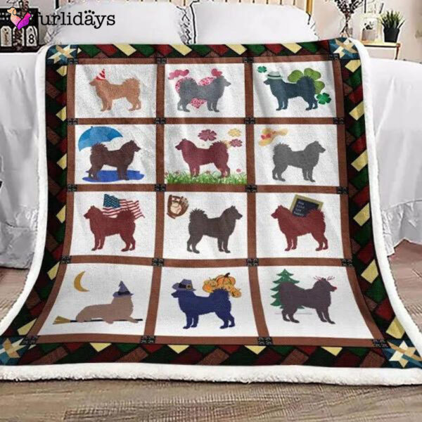 Alaskan Malamute Blanket Gift For Christmas, Home Decor Bedding Couch Sofa Soft and Comfy