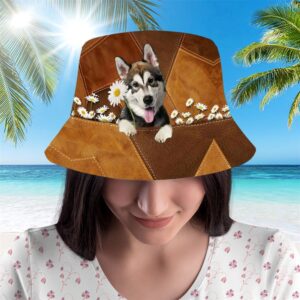 Alaskan Malamute Bucket Hat Hats To Walk With Your Beloved Dog A Gift For Dog Lovers 2 jdwk7o