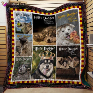 Alaskan Malamute Hairy Dogger And The Soft Sofa Quilt Blanket Great Gifts For Birthday Christmas Thanksgiving