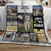 Alaskan Malamute Pawsome Blanket Gift For Christmas, Home Decor Bedding Couch