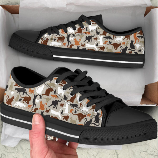 All Cats Pattern Sk Low Top Shoes – Cat Walking Shoes Men Women – Casual Shoes Gift For Adults