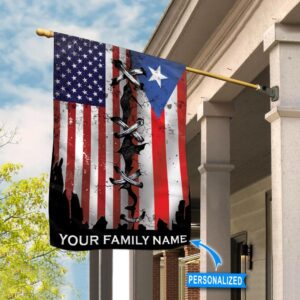 America Puerto Rico Personalized Flag Garden Flags Outdoor Outdoor Decoration 3
