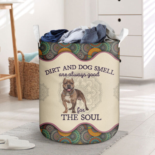 American Bully Dirt And Smell Laundry Basket – Dog Laundry Basket – Mother Gift – Gift For Dog Lovers
