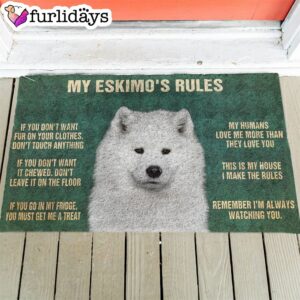 American Eskimo’s Rules Doormat – Funny…