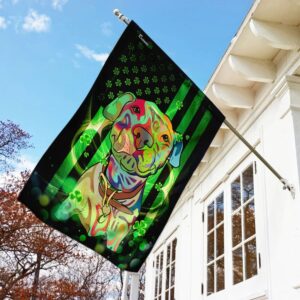 American Pit Bull Terrier St Patrick s Day Garden Flag Best Outdoor Decor Ideas St Patrick s Day Gifts 3