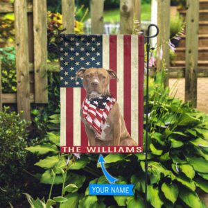 American Staffordshire Terrier Personalized Garden Flag…
