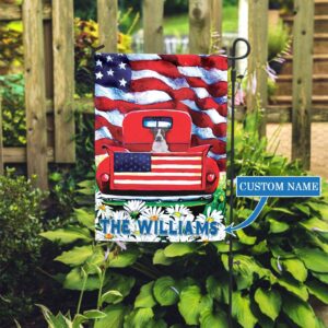 American Staffordshire Terrier Personalized Garden Flag Garden Dog Flag Personalized Dog Garden Flags 2