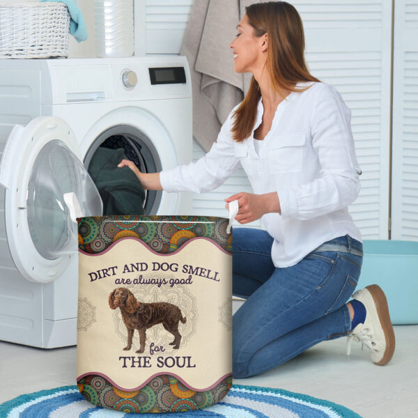 American Water Spaniel Dirt And Smell Laundry Basket – Dog Laundry Basket – Mother Gift – Gift For Dog Lovers