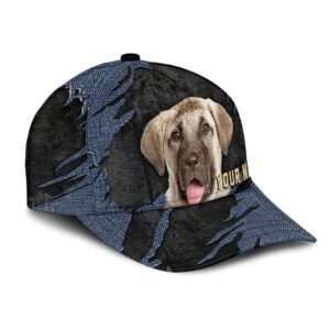 Anatolian Shepherd Jean Background Custom Name Cap Classic Baseball Cap All Over Print Gift For Dog Lovers 2 mblhwf