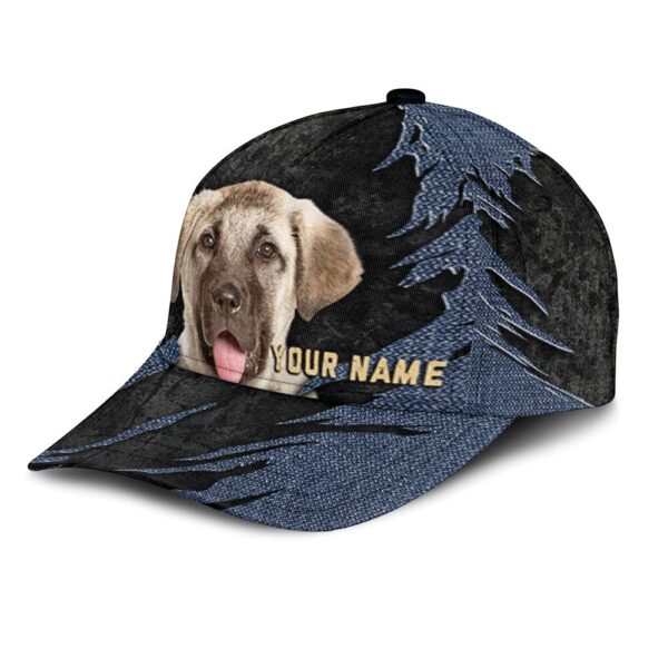 Anatolian Shepherd Jean Background Custom Name & Photo Dog Cap – Classic Baseball Cap All Over Print – Gift For Dog Lovers