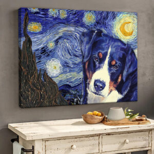 Appenzeller Sennenhund Poster Matte Canvas Dog Wall Art Prints Painting On Canvas 2