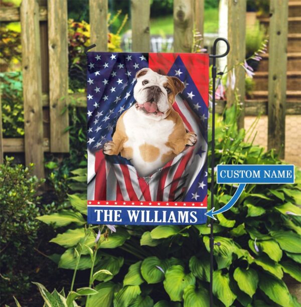 Arkansas Bulldog Personalized Garden Flag – Garden Dog Flag – Personalized Dog Garden Flags