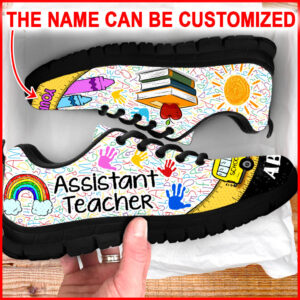 Assistant Teacher Shoes Bus Ruler Sneaker Walking Shoes Personalized Custom Best Gift For Teacher s Day 3