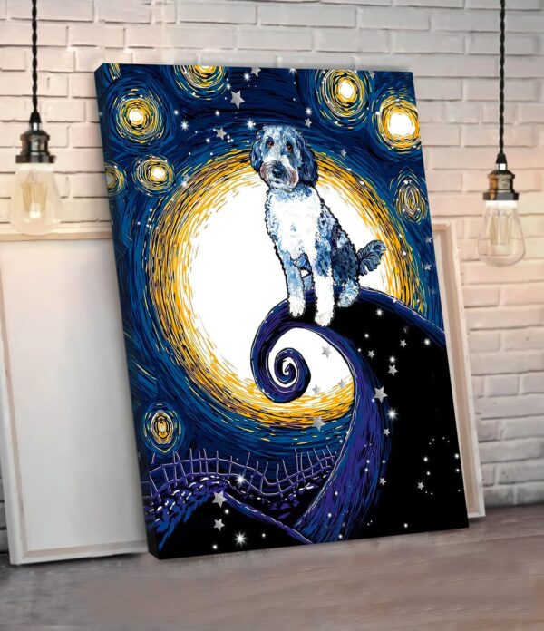 Aussiedoodle Poster & Canvas – Dog Canvas Wall Art – Dog Lovers Gifts For Him Or Her