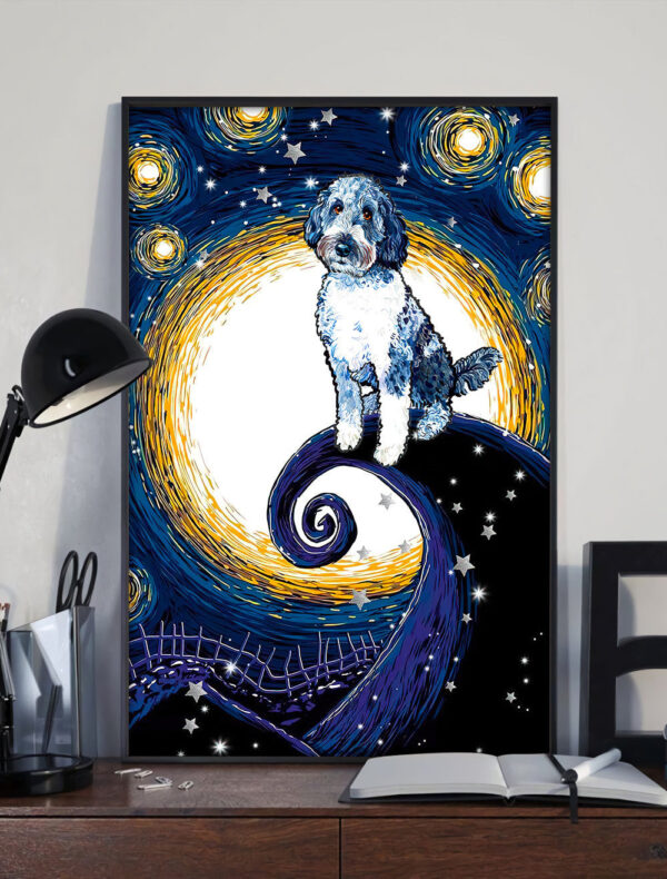 Aussiedoodle Poster & Canvas – Dog Canvas Wall Art – Dog Lovers Gifts For Him Or Her