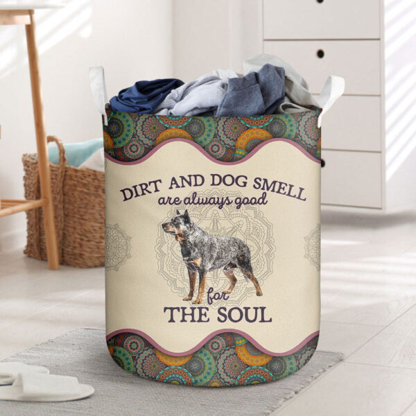 Australian Cattle Dirt And Smell Laundry Basket – Dog Laundry Basket – Mother Gift – Gift For Dog Lovers
