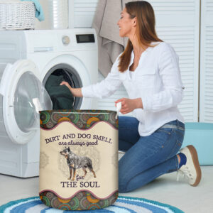 Australian Cattle Dirt And Smell Laundry Basket Dog Laundry Basket Mother Gift Gift For Dog Lovers 3