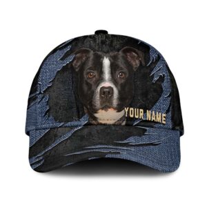 Australian Cattle Dog Jean Background Custom Name Cap Classic Baseball Cap All Over Print Gift For Dog Lovers 1 txzrvb