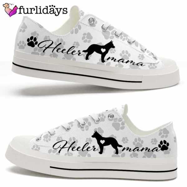 Australian Cattle Paws Pattern Low Top Shoes  – Happy International Dog Day Canvas Sneaker – Owners Gift Dog Breeders