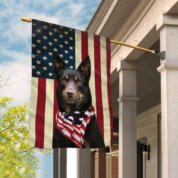 Australian Kelpie House Flag – Dog Flags Outdoor – Dog Lovers Gifts for Him or Her