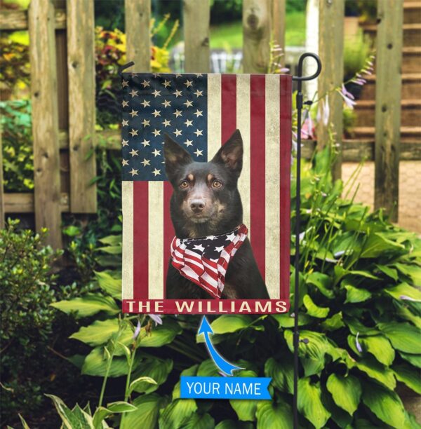 Australian Kelpie Personalized Garden Flag – Garden Dog Flag – Personalized Dog Garden Flags