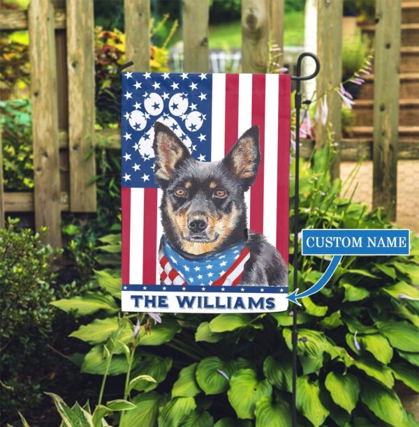 Australian Kelpie Personalized Garden Flag – Garden Dog Flag – Personalized Dog Garden Flags