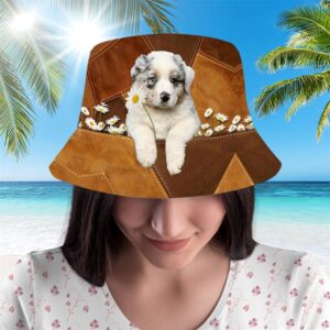 Australian Shepherd Bucket Hat Hats To Walk With Your Beloved Dog A Gift For Dog Lovers 2 jszybe