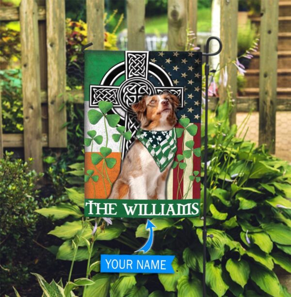Australian Shepherd Personalized Garden Flag-House Flag – Garden Dog Flag – Dog Flag For House
