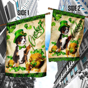 Australian Shepherd St Patrick s Day Garden Flag Best Outdoor Decor Ideas St Patrick s Day Gifts 4
