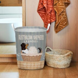 Australian Shepherd Wash And Dry Laundry…
