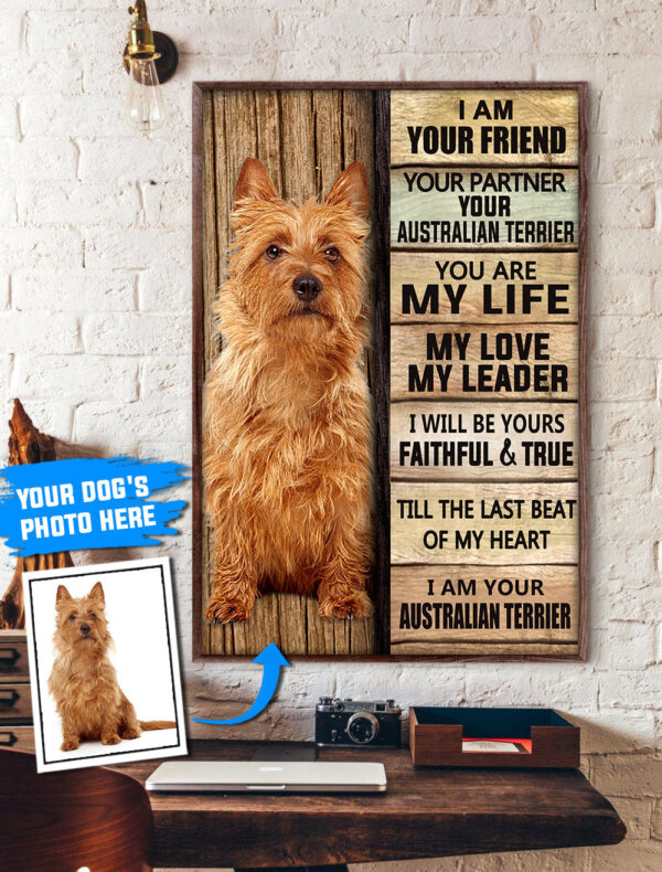 Australian Terrier Personalized Poster & Canvas – Dog Canvas Wall Art – Dog Lovers Gifts For Him Or Her