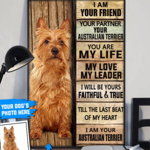 Australian Terrier Personalized Poster Canvas Dog Canvas Wall Art Dog Lovers Gifts For Him Or Her 3