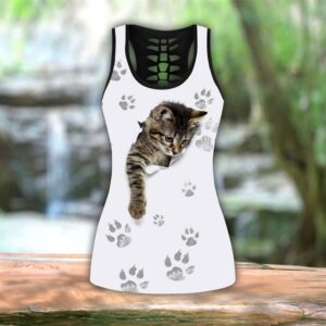 Baby Cat All Over Printed Women s Tanktop Leggings Set Perfect Workout Outfits Gifts For Cat Lovers 1 z1qczu