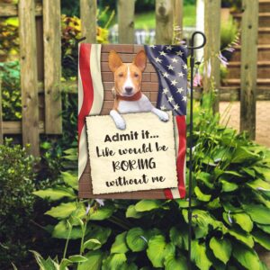 Basenji Personalized Flag Garden Dog Flag Personalized Dog Garden Flags 2