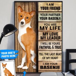 Basenji Personalized Poster Canvas Dog Canvas Wall Art Dog Lovers Gifts For Him Or Her 3