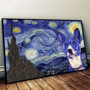 Basenji Poster Matte Canvas Dog Wall Art Decorator Painting On Canvas 1