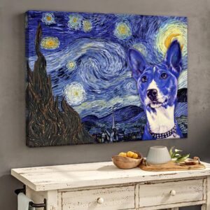 Basenji Poster Matte Canvas Dog Wall Art Decorator Painting On Canvas 2