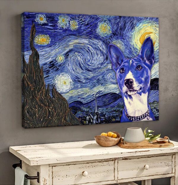 Basenji Poster & Matte Canvas – Dog Wall Art Decorator – Painting On Canvas